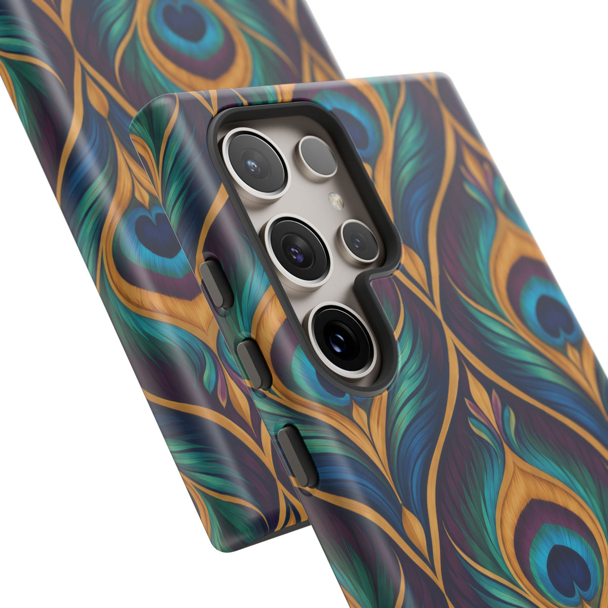 Peacock Nocturne Samsung Galaxy Tough Case | art deco