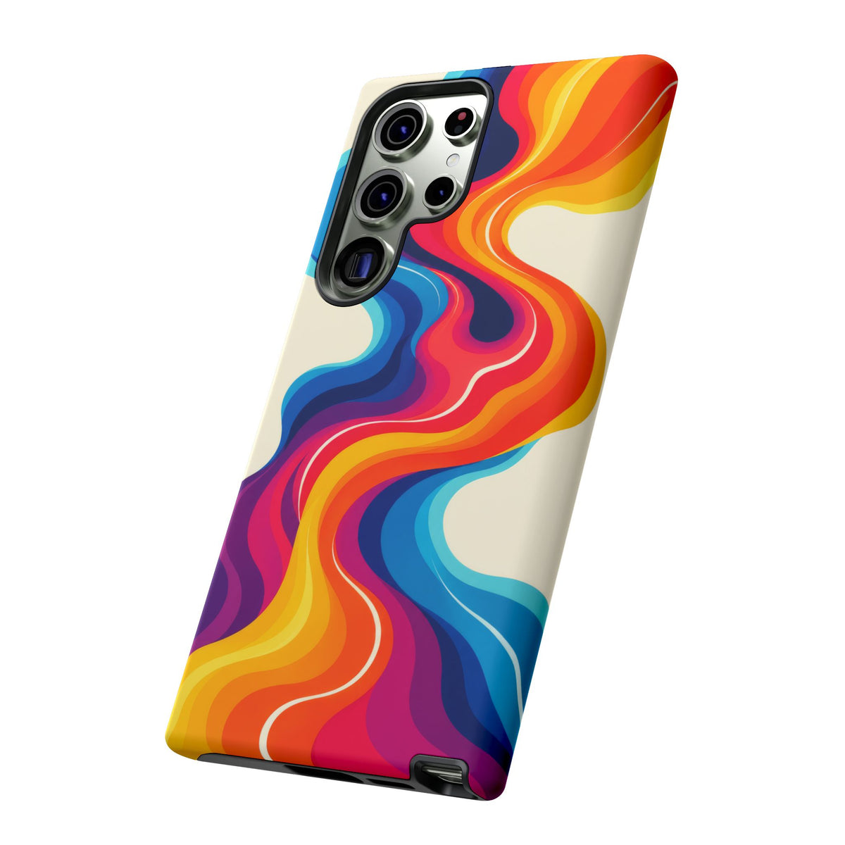 Chromatic Current Samsung Galaxy Tough Case | retro waves