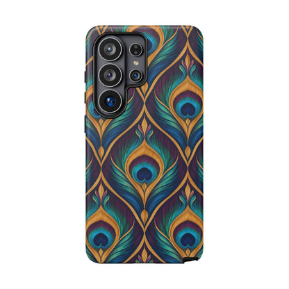 Peacock Nocturne Samsung Galaxy Tough Case | art deco