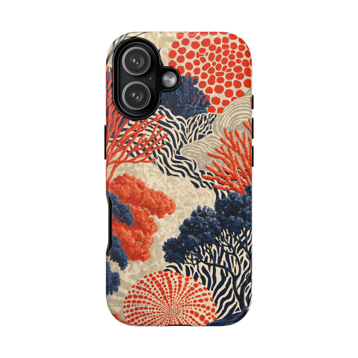 Coral Current iPhone Tough Phone Case