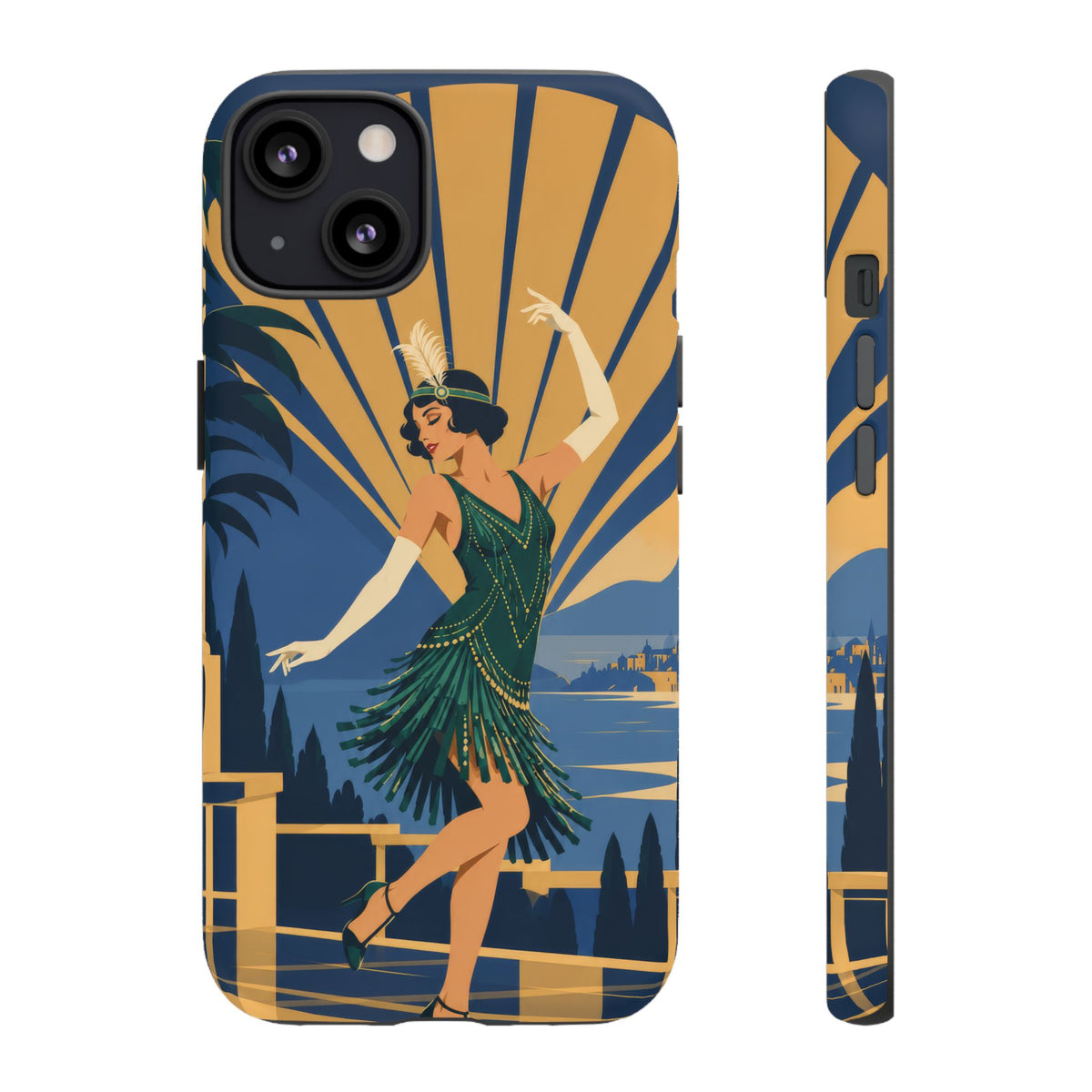 1920s Flapper — Jazz After Dark iPhone Tough Case