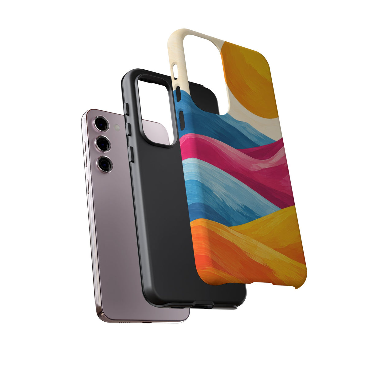 Golden Drift Samsung Galaxy Tough Case | colorful hills