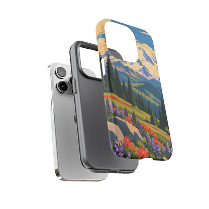 Mount Rainier — Meadow Radiance iPhone Tough Case