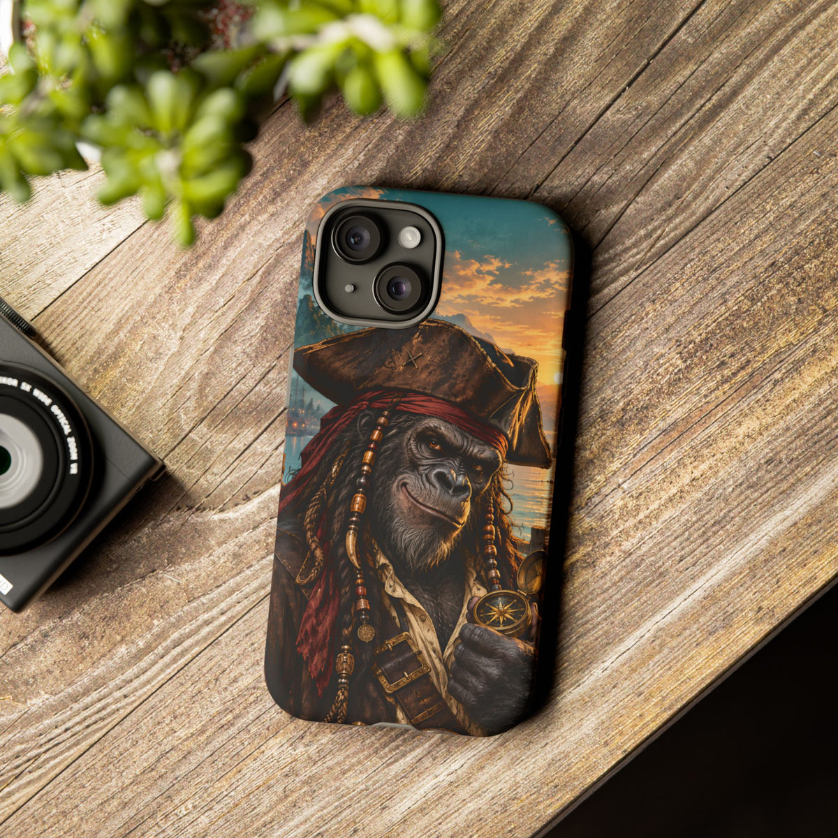 Pirate Gorilla iPhone Tough Case | Captain Silverback