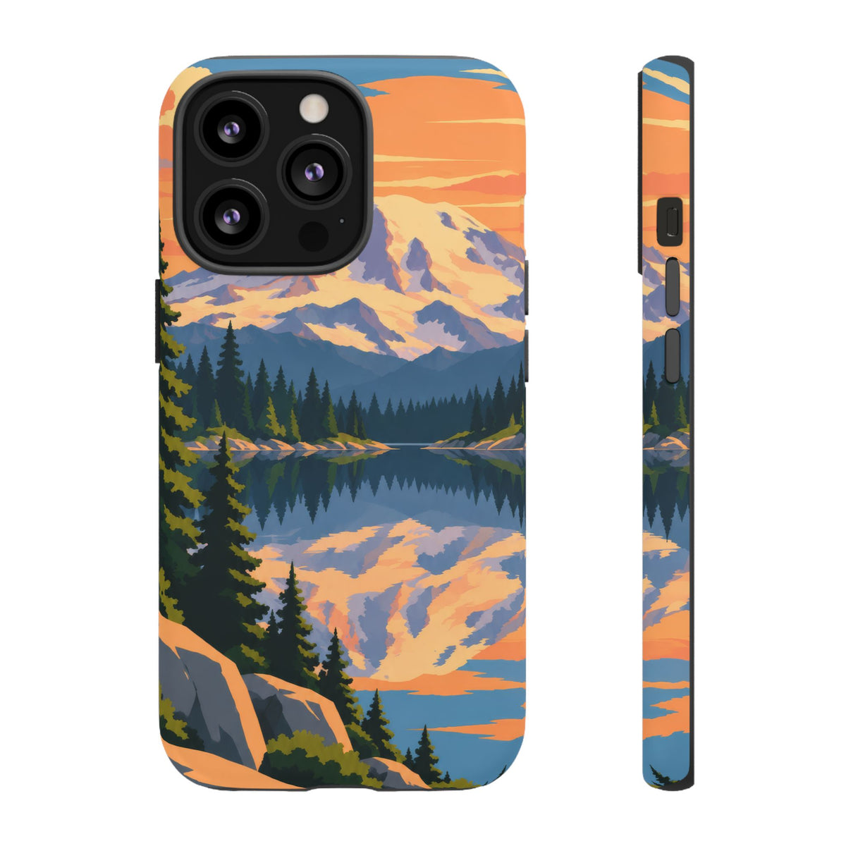 Mount Rainier — Mirror Dawn iPhone Tough Case