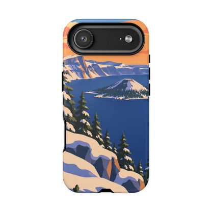 Crater Lake — Winter Caldera iPhone Tough Case