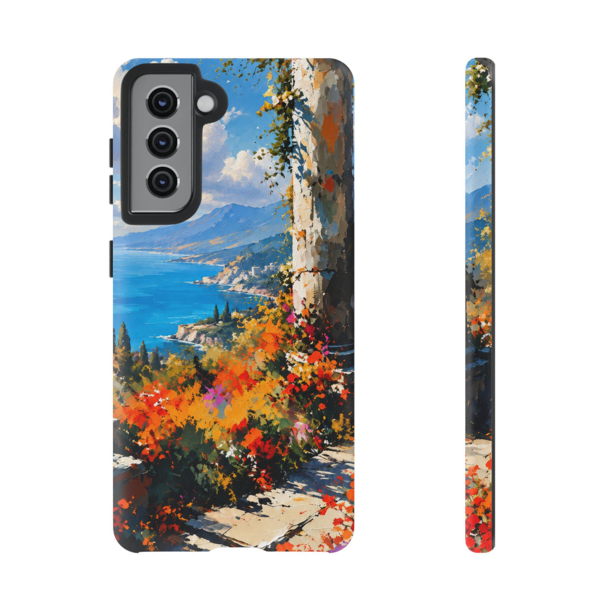 Azure Sanctuary Samsung Galaxy Tough Case | Painterly Coastal Landscape