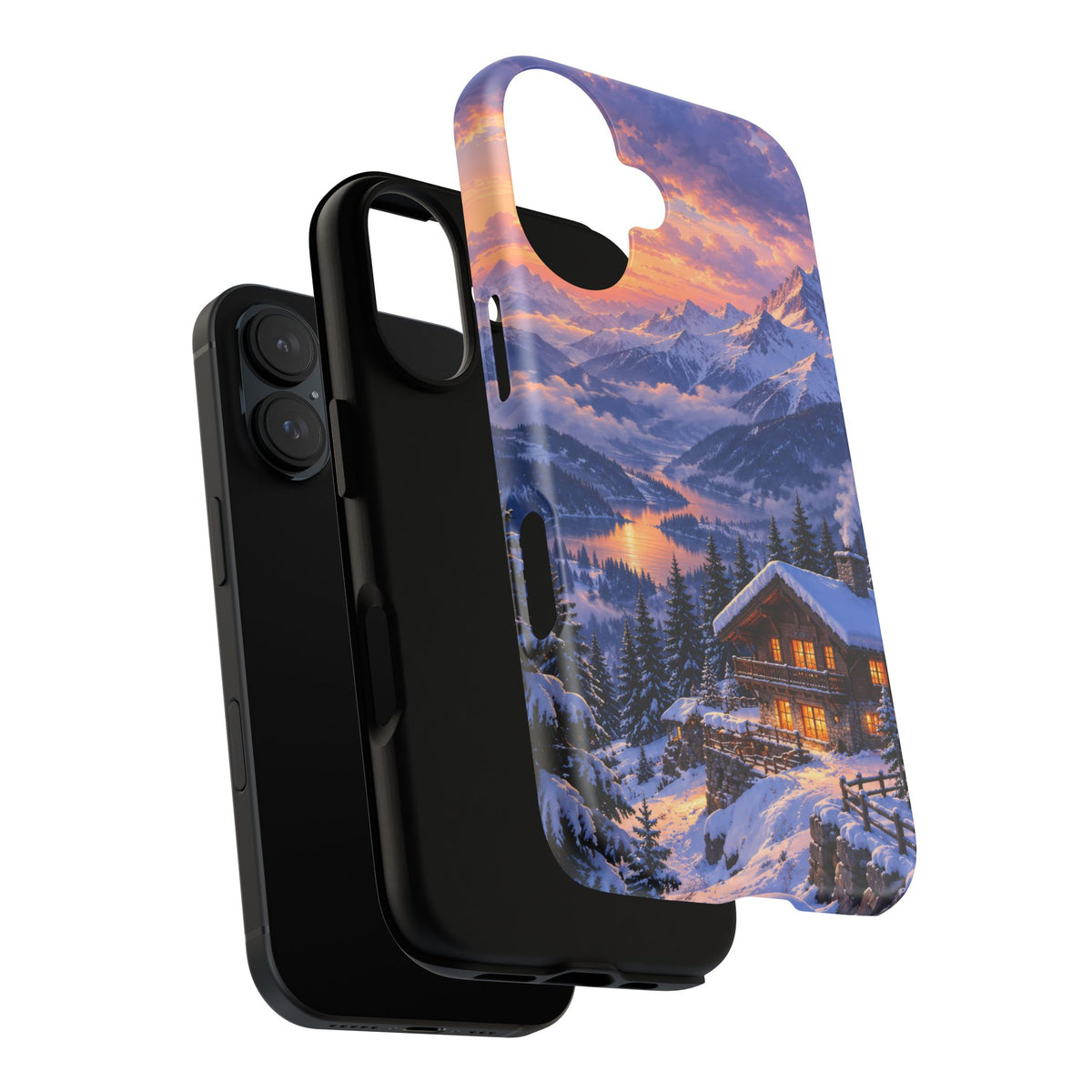 Alpine Hearth iPhone Tough Case | winter cabin