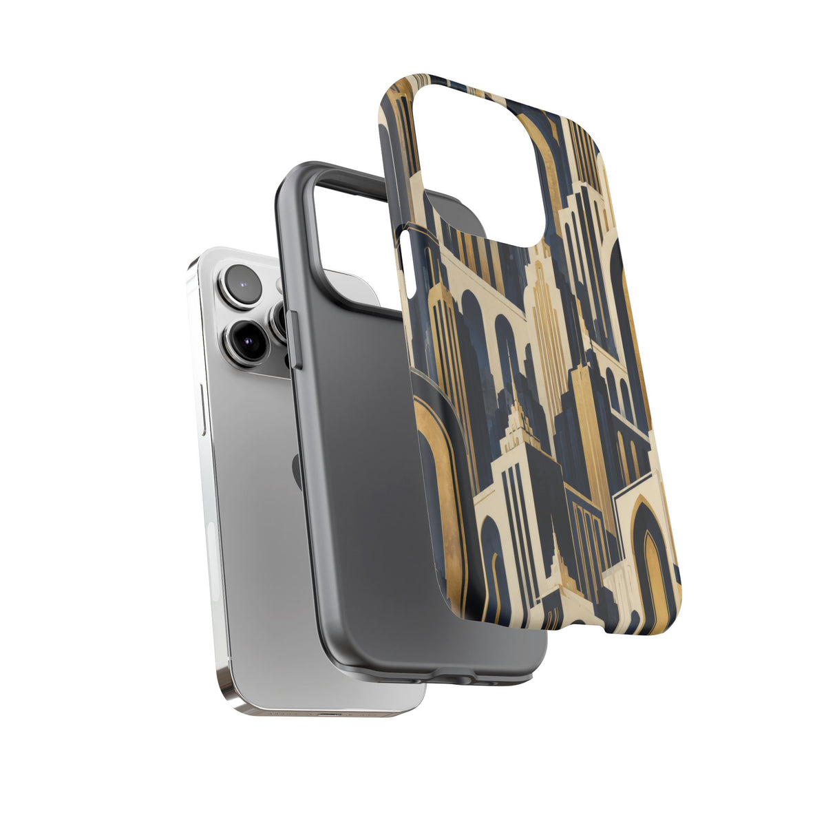 Midnight Metropolis iPhone Tough Case | art deco