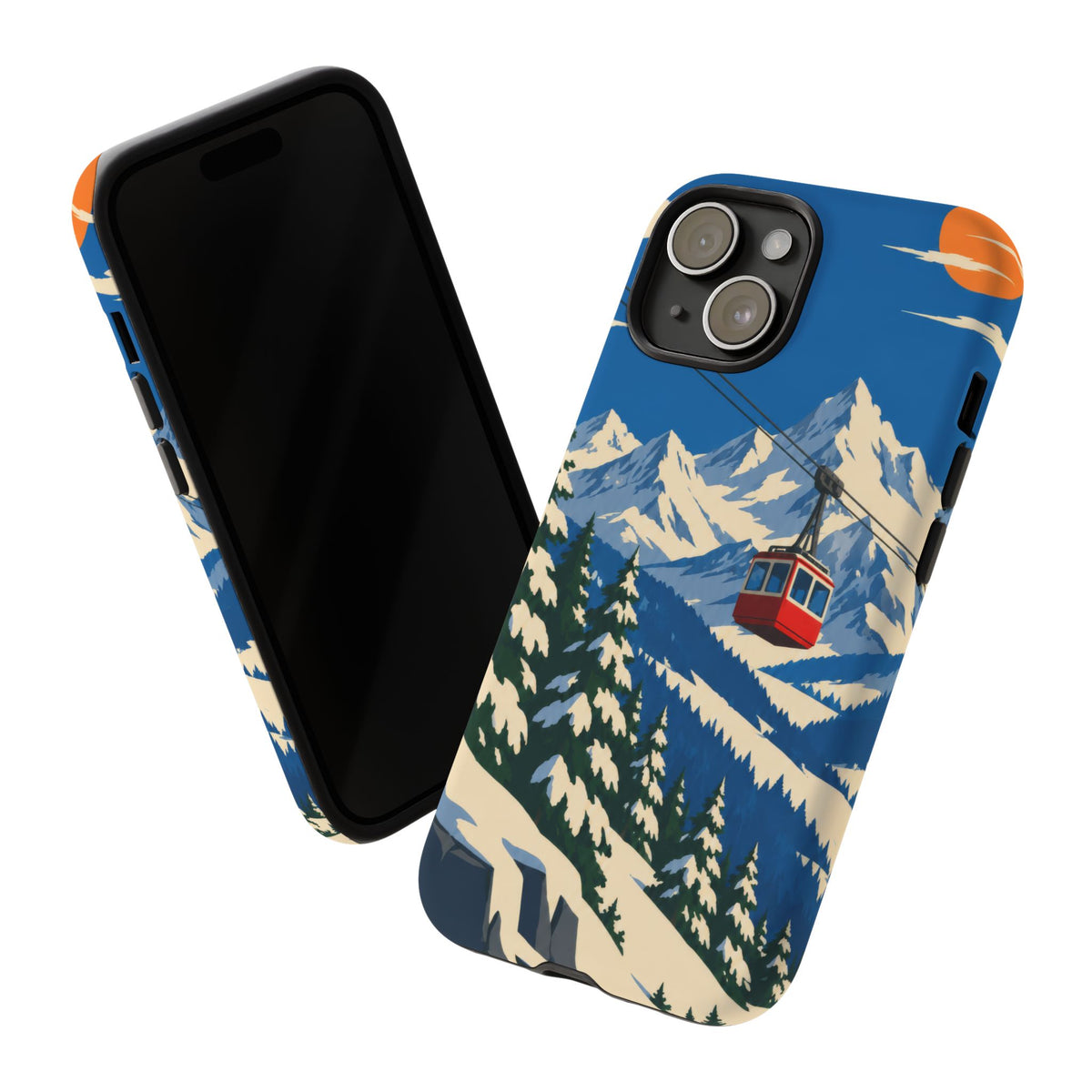 Swiss Skiing — Lift to the Sky iPhone Tough Case