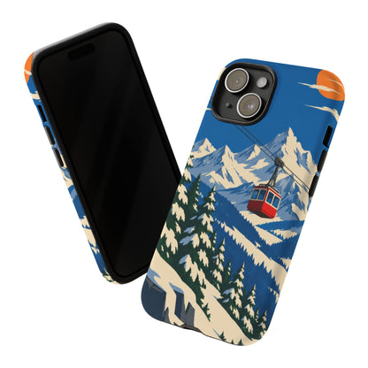 Swiss Skiing — Lift to the Sky iPhone Tough Case