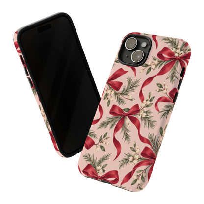 Ribbon Season iPhone Tough Case | christmas bows