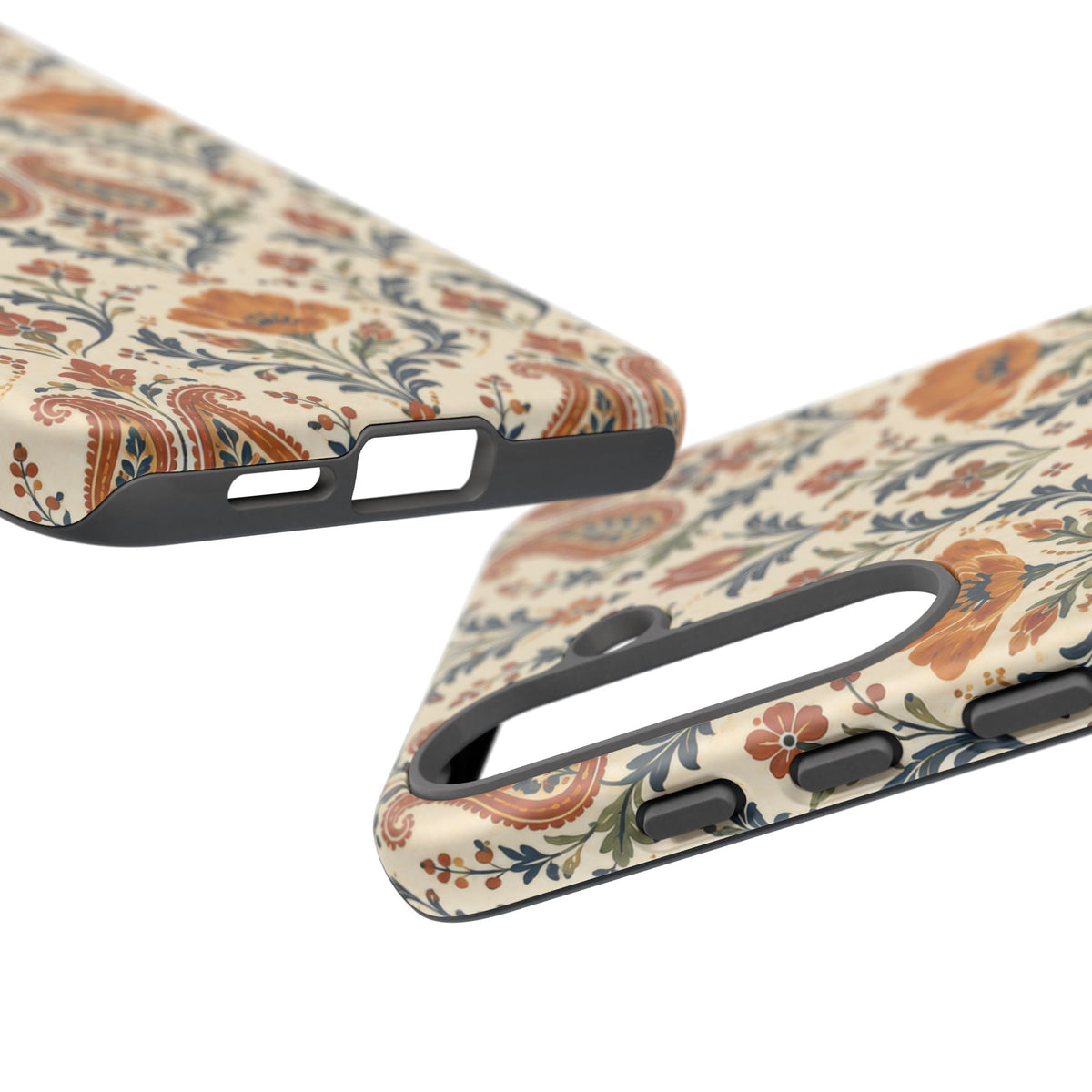 Terracotta Arabesque Samsung Galaxy Tough Case | Terracotta Floral Paisley