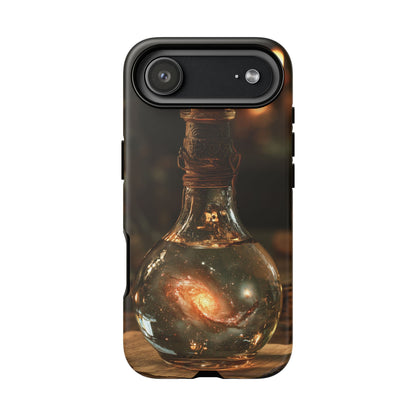 Bottled Cosmos iPhone Tough Case | Galaxy in an Antique Bottle