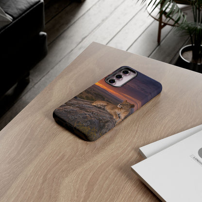 Lioness in the Blue Hour Samsung Galaxy Tough Case