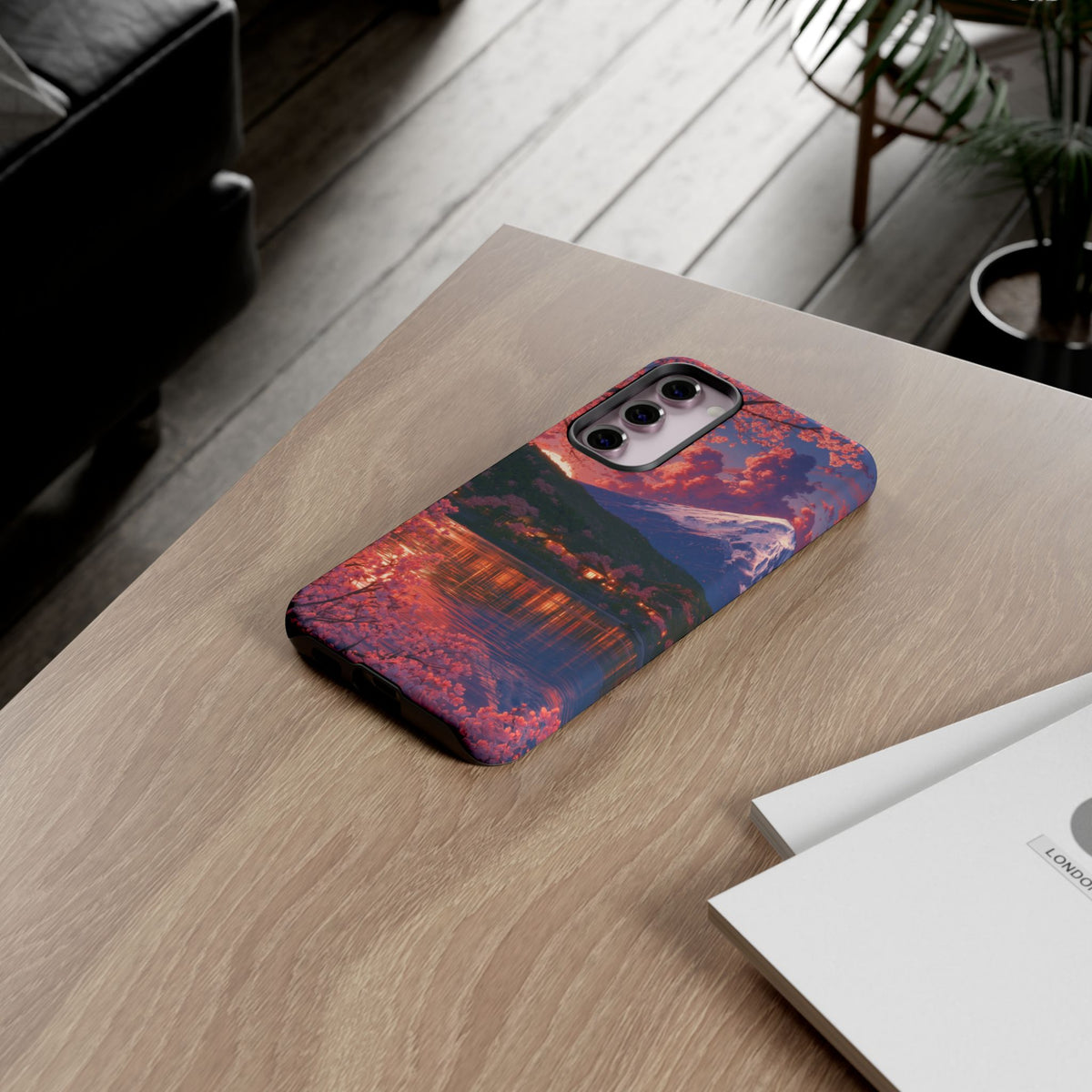 Sakura Lakeside Village Samsung Galaxy Tough Phone Case