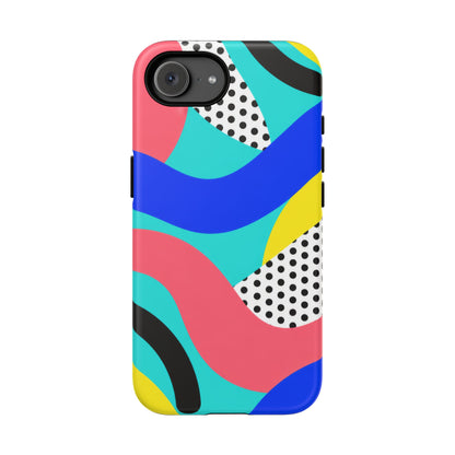 Poolside Pop iPhone Tough Case | Wavy Color Block