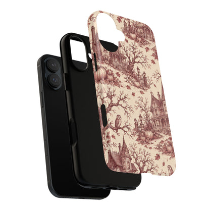 Haunted Estate Toile iPhone Tough Case | halloween toile