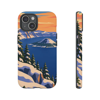 Crater Lake — Winter Caldera iPhone Tough Case