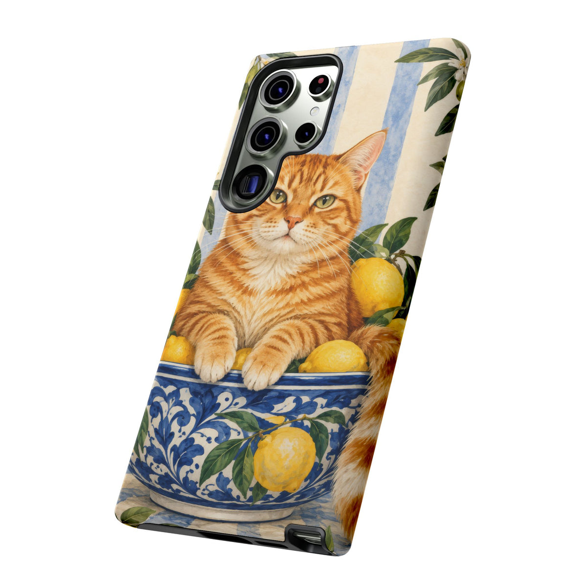 Citrus Inspector Samsung Galaxy Tough Case | ginger cat
