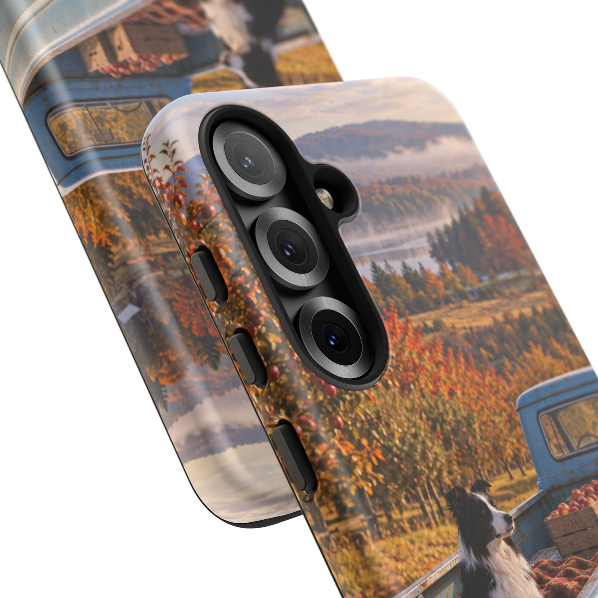 Blue Truck October Samsung Galaxy Tough Case | border collie