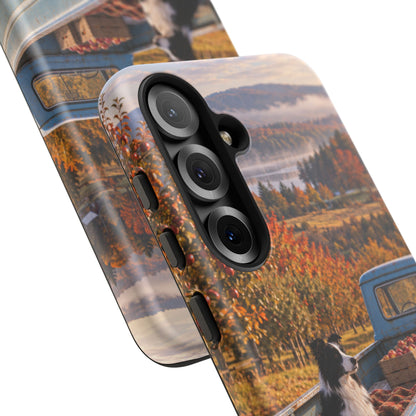 Blue Truck October Samsung Galaxy Tough Case | border collie