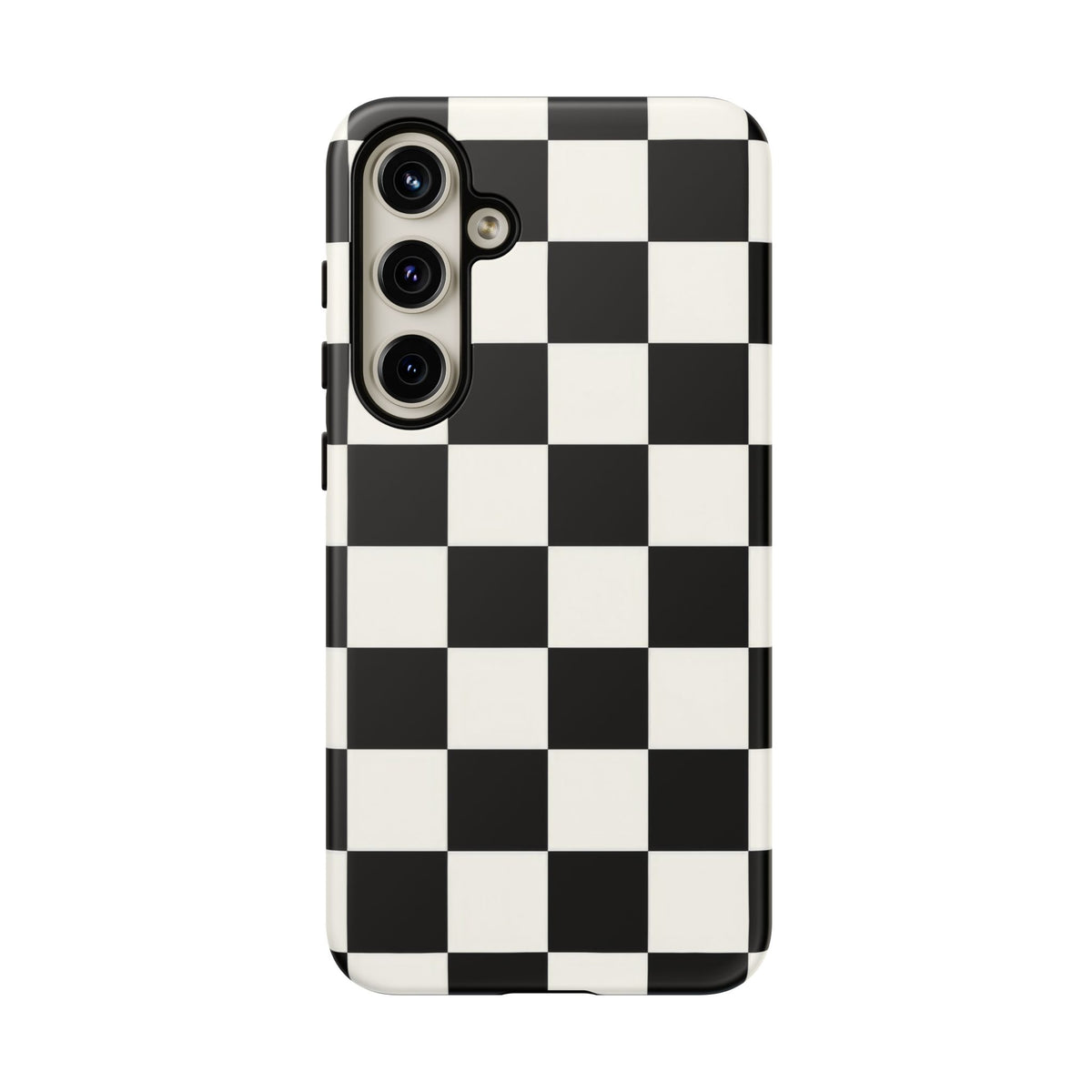 Classic Check Samsung Galaxy Tough Case | Black & White Checkerboard