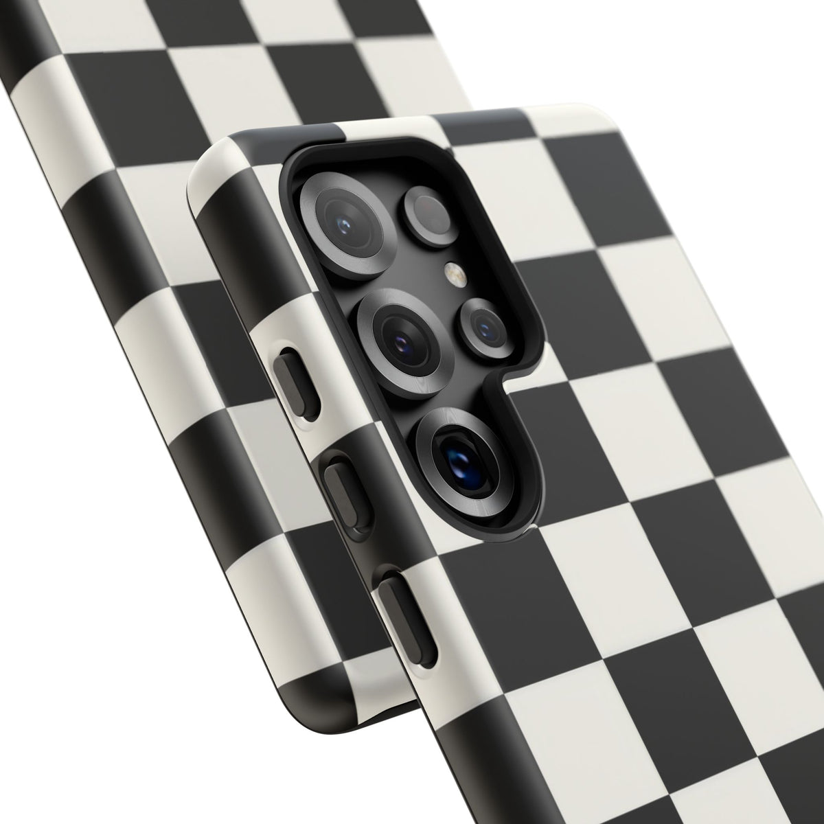 Classic Check Samsung Galaxy Tough Case | Black & White Checkerboard