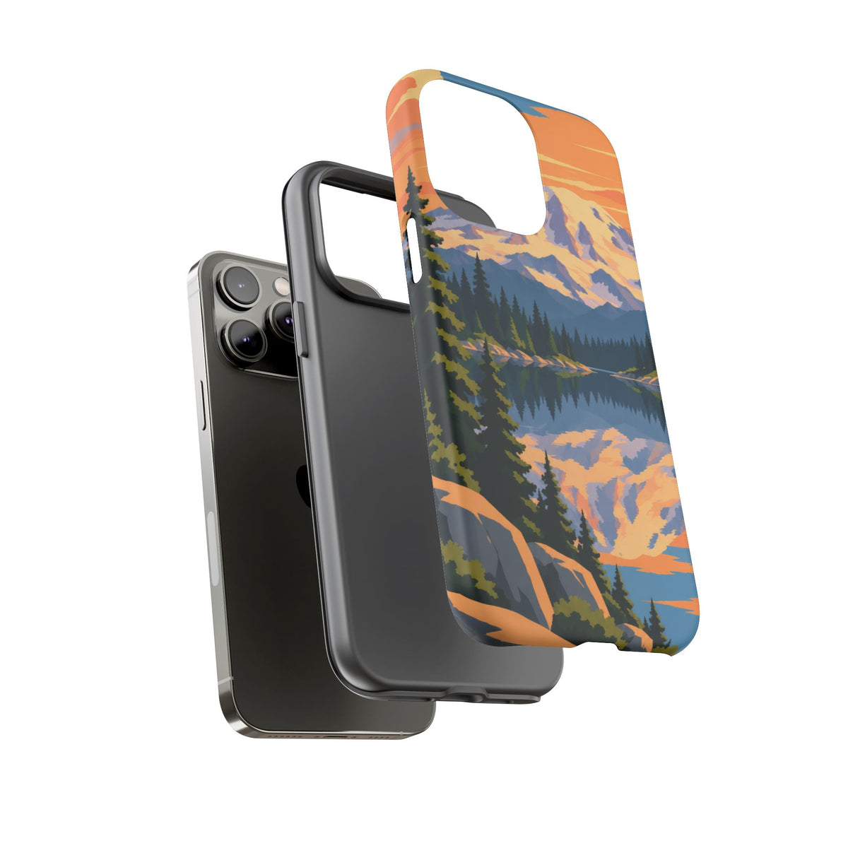 Mount Rainier — Mirror Dawn iPhone Tough Case