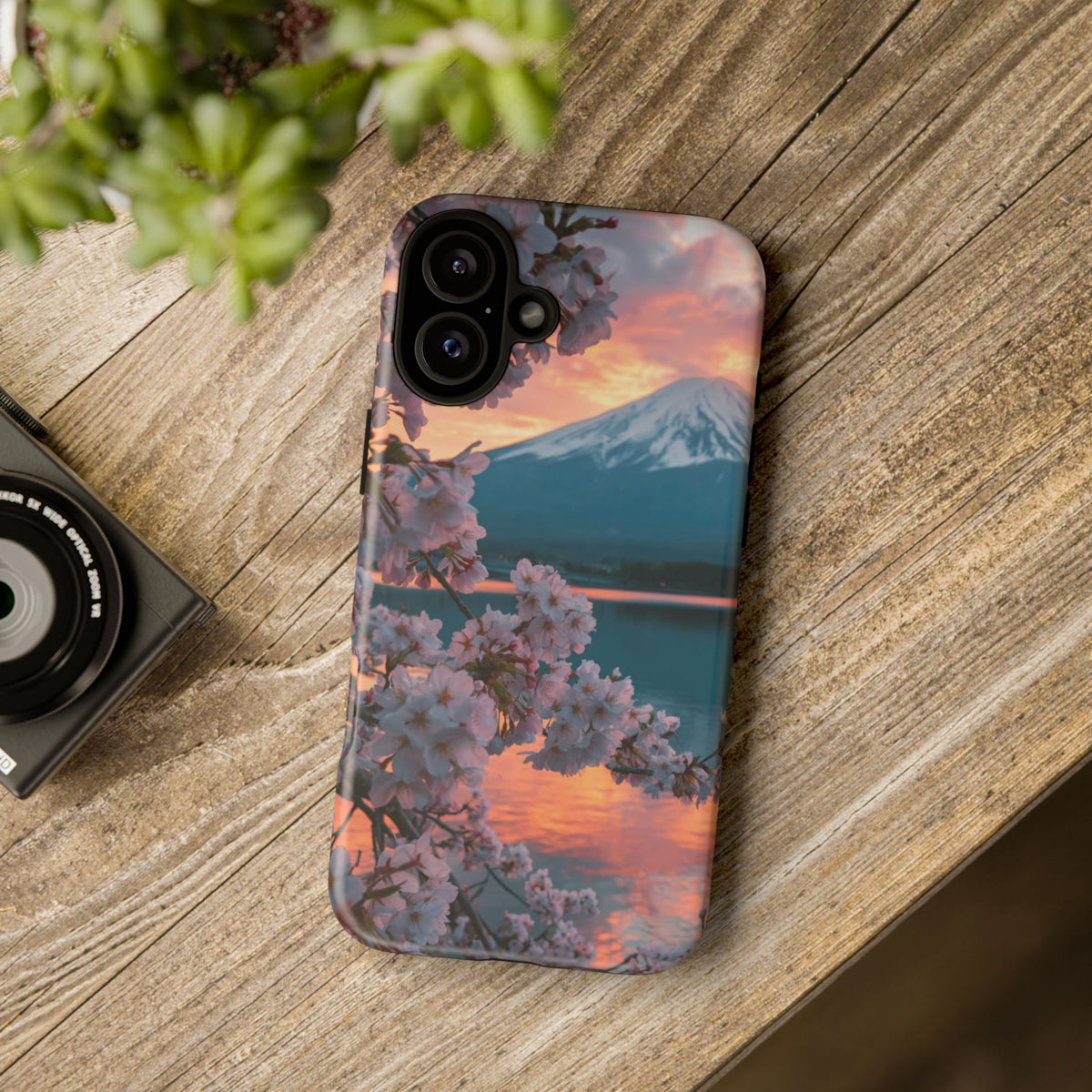Fuji Petal Reflection iPhone Tough Phone Case