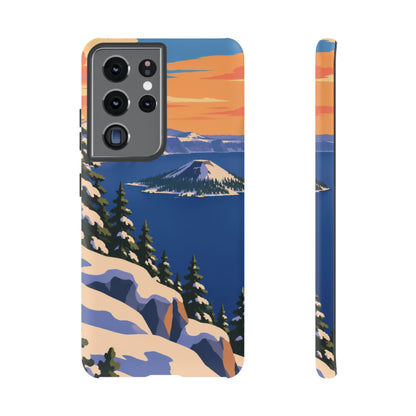 Crater Lake — Winter Caldera Samsung Galaxy Tough Case
