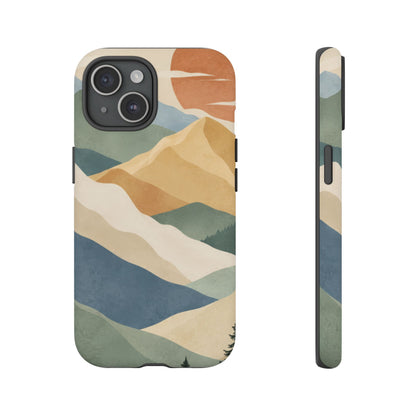 Sage Summit iPhone Tough Case | abstract mountains
