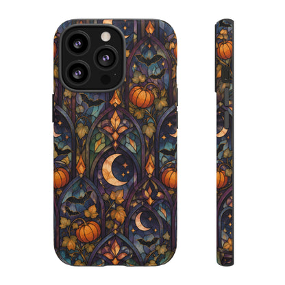 Amber Moon Window iPhone Tough Case | celestial halloween