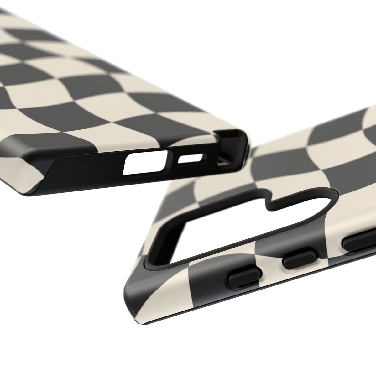 Liquid Check Samsung Galaxy Tough Case | Wavy Checkerboard