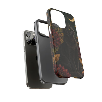 Midnight Familiar iPhone Tough Case | black cat