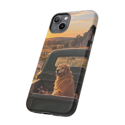 Sunday Road Golden iPhone Tough Case | golden retriever