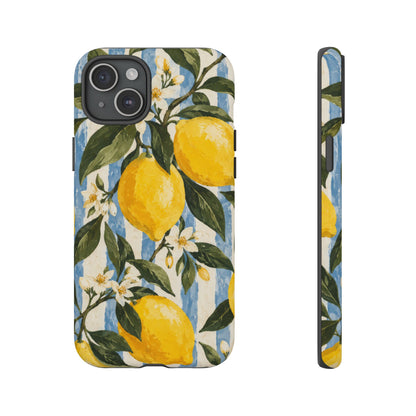 Riviera Lemons iPhone Tough Case | lemon print