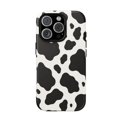 Classic Holstein iPhone Tough Case | Black & White Cow Print