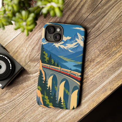 Travel by Train — Alpine Express iPhone Tough Case | train travel