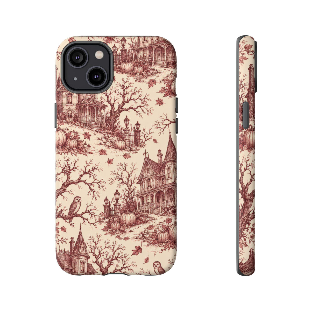 Haunted Estate Toile iPhone Tough Case | halloween toile