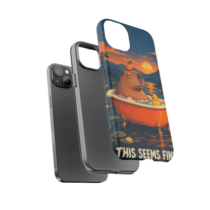 Minor Inconvenience iPhone Tough Case | funny capybara