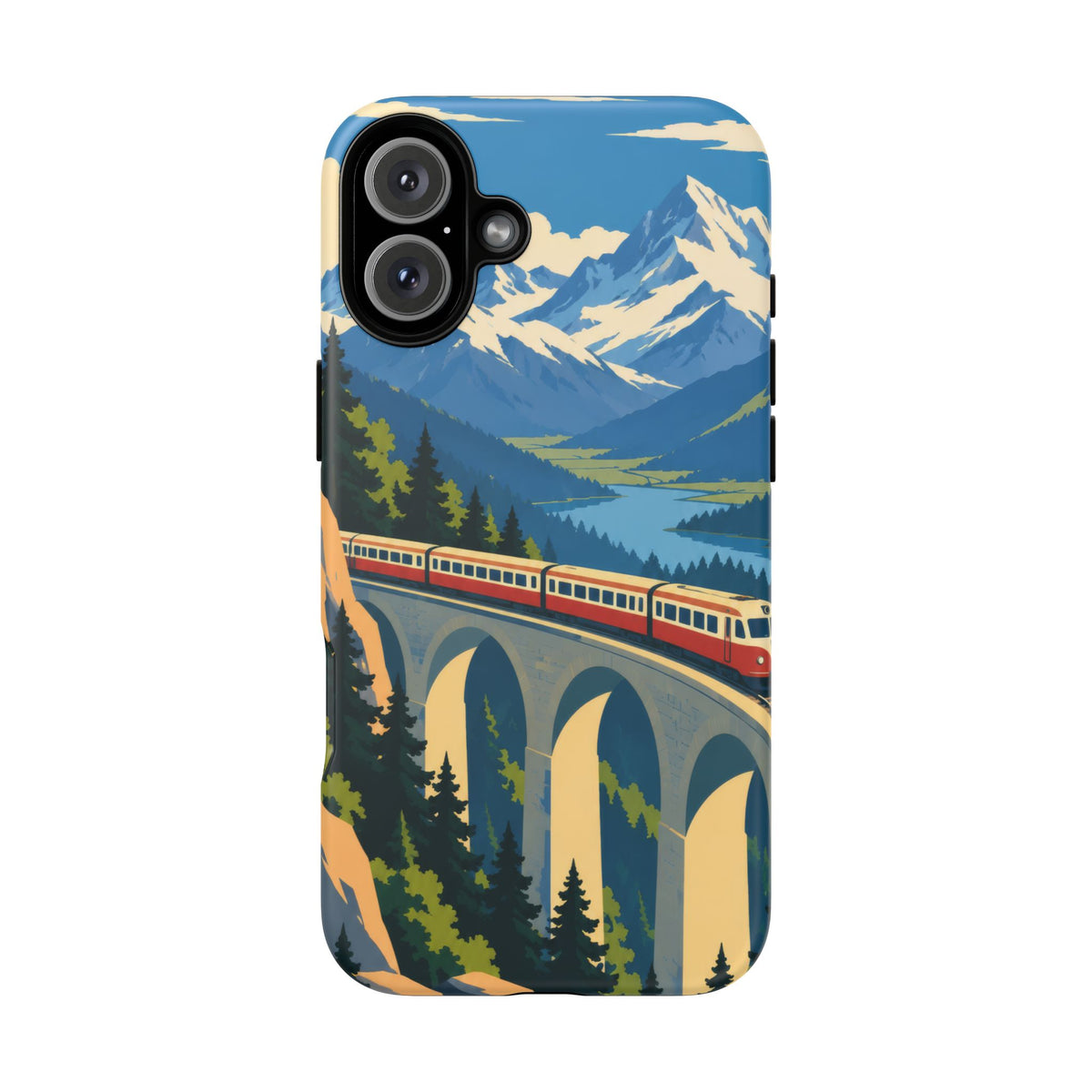 Travel by Train — Alpine Express iPhone Tough Case | train travel