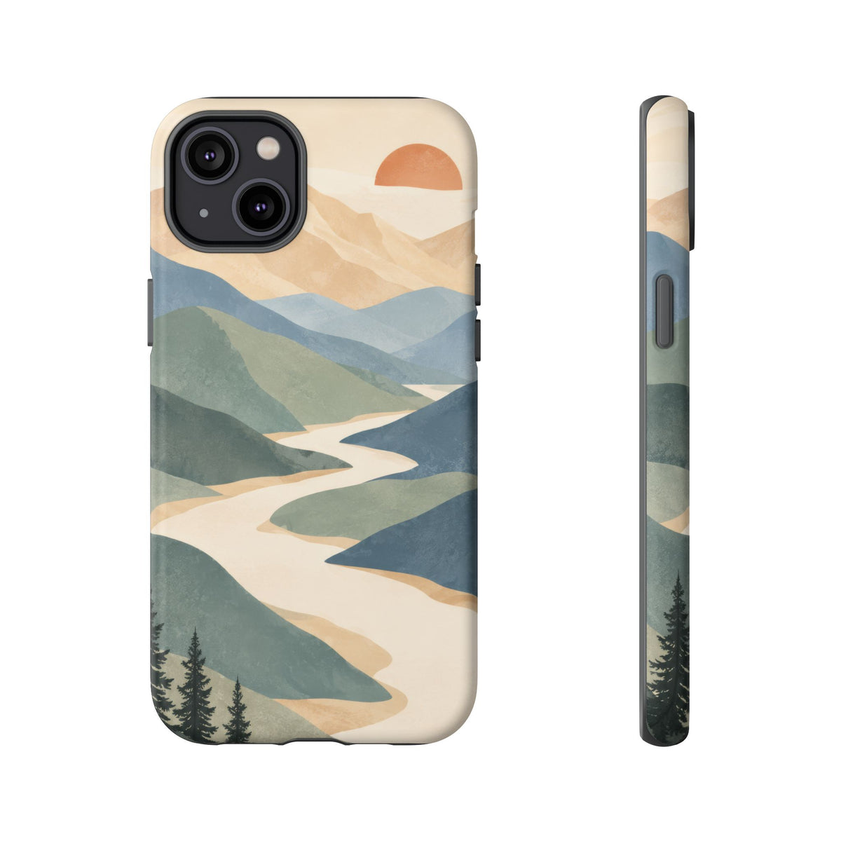 Quiet Pass iPhone Tough Case | mountain river