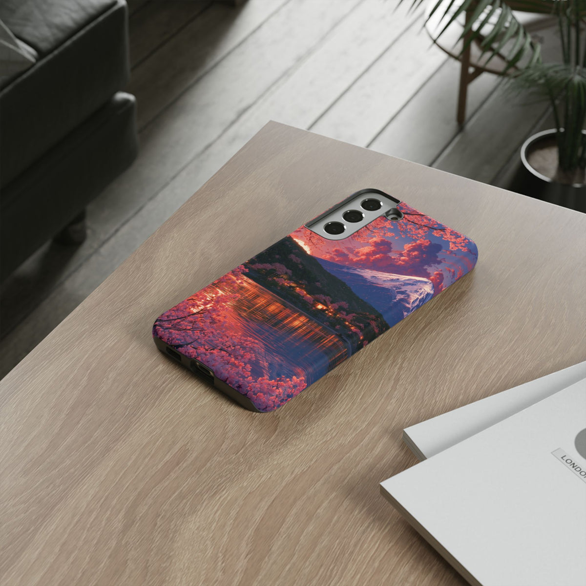 Sakura Lakeside Village Samsung Galaxy Tough Phone Case