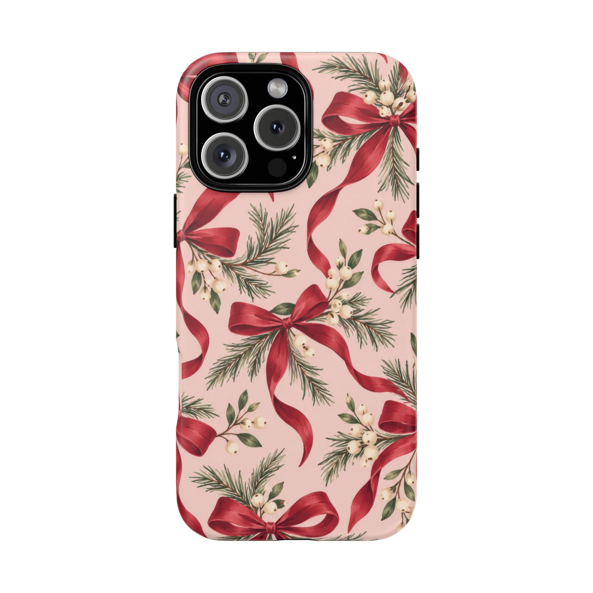 Ribbon Season iPhone Tough Case | christmas bows