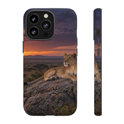 Lioness in the Blue Hour iPhone Tough Case