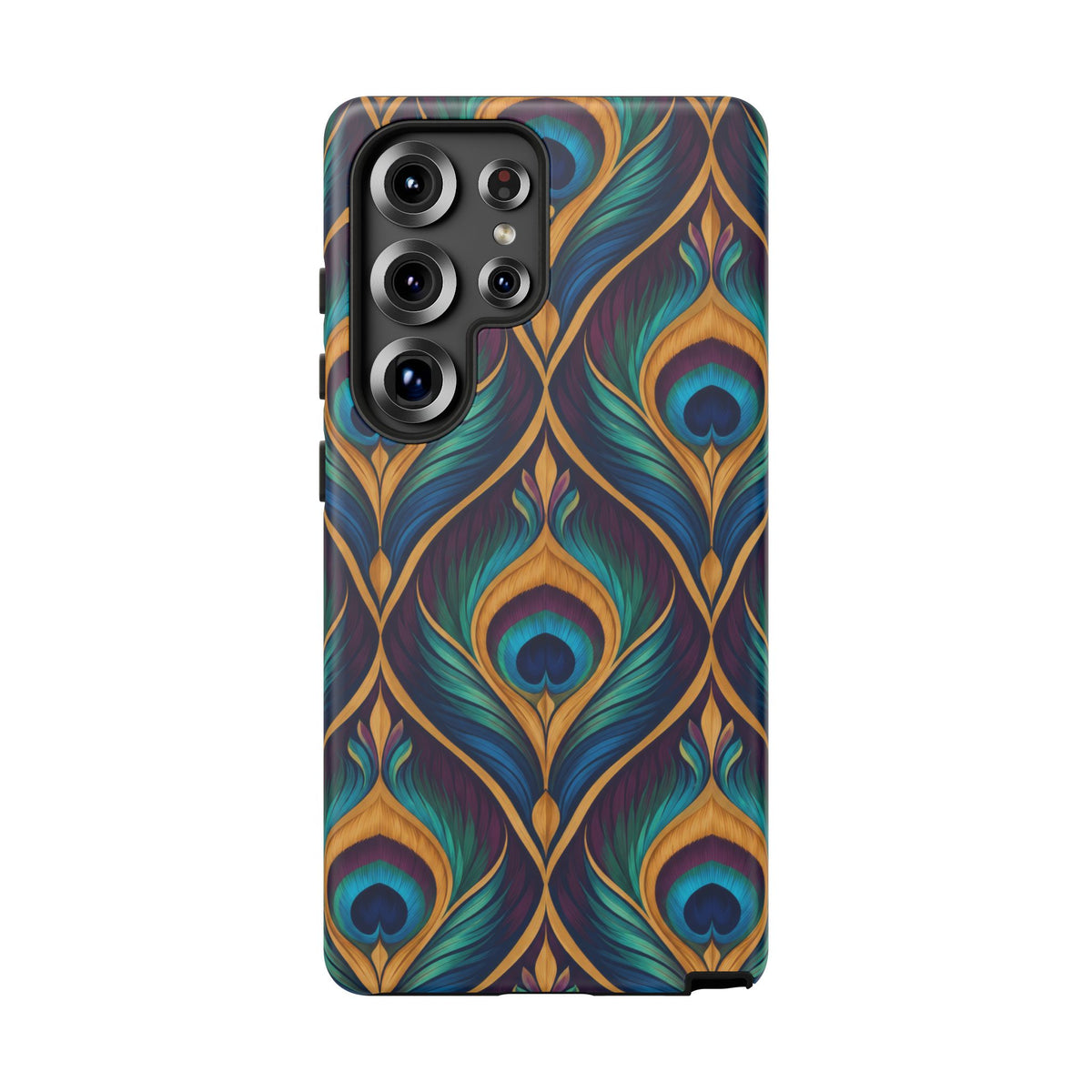 Peacock Nocturne Samsung Galaxy Tough Case | art deco