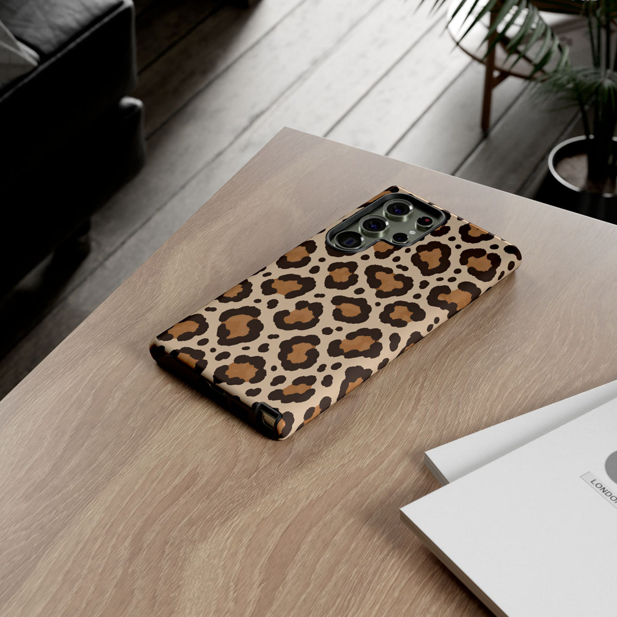 Leopard Print Samsung Galaxy Tough Case | Cocoa Wildcat