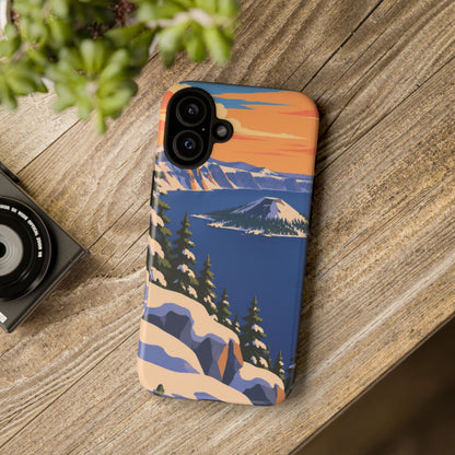 Crater Lake — Winter Caldera iPhone Tough Case