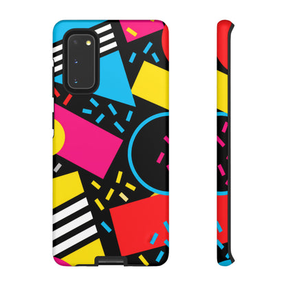 Midnight Confetti Samsung Galaxy Tough Case | Bright Abstract on Black